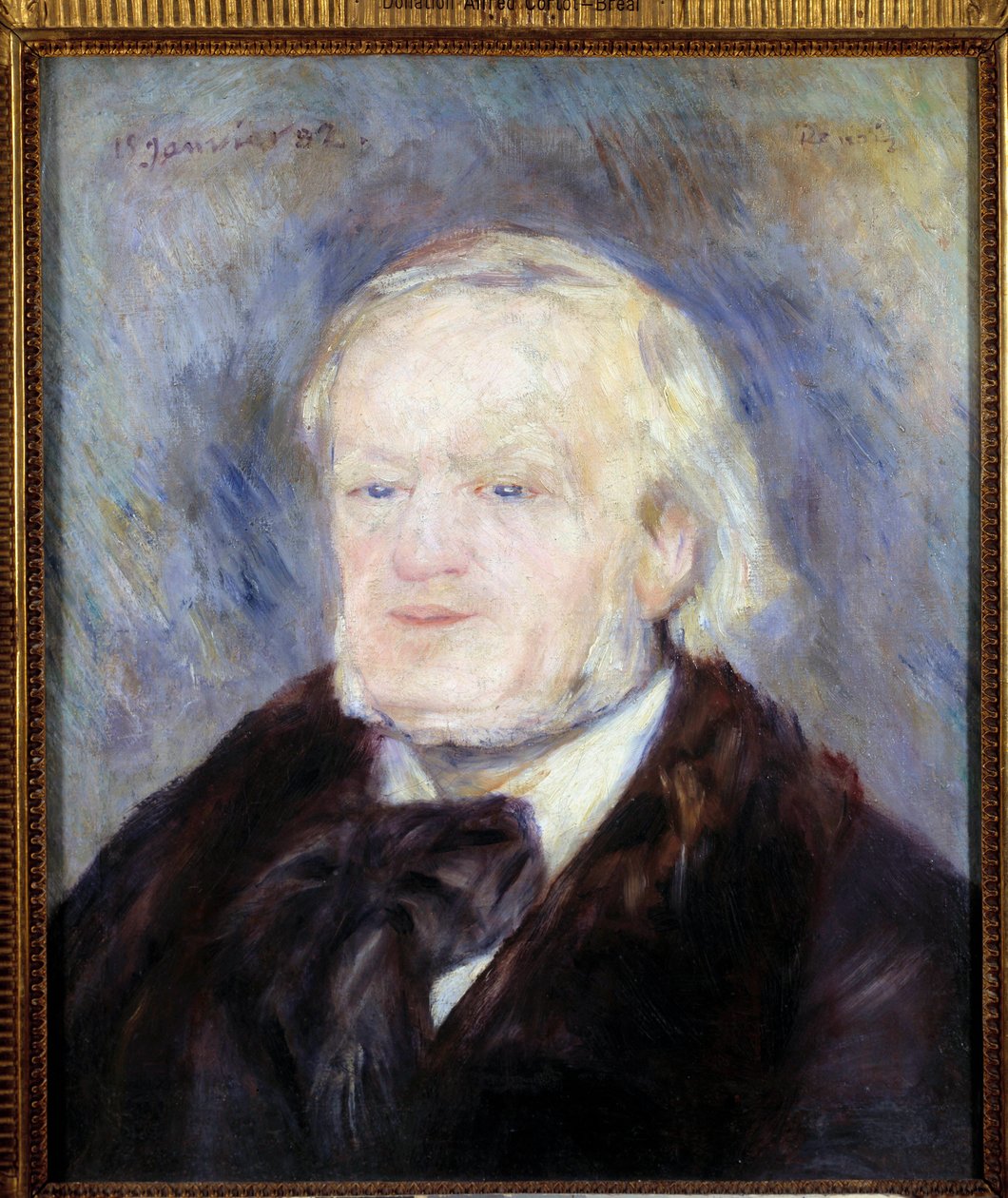 Porträtt av Richard Wagner (1813 - 1883). Målning av Pierre Auguste Renoir (1841-1919) av Pierre Auguste Renoir