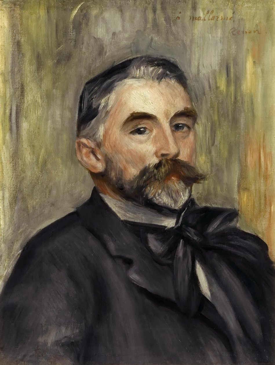 Porträtt av Stéphane Mallarmé 1842-1898 av Pierre Auguste Renoir