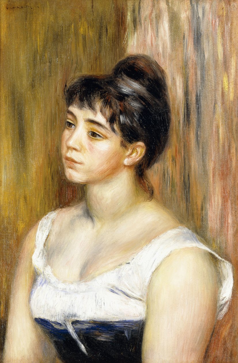 Porträtt av Suzanne Valadon, ca 1885 av Pierre Auguste Renoir