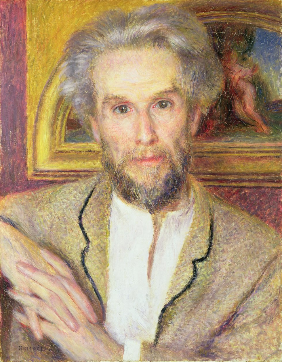 Porträtt av Victor Choquet (1821-91) c.1875 (olja på duk) av Pierre Auguste Renoir