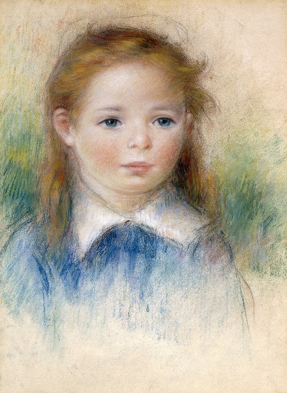 Porträtt av en flicka; Porträtt av en liten flicka, av Pierre Auguste Renoir