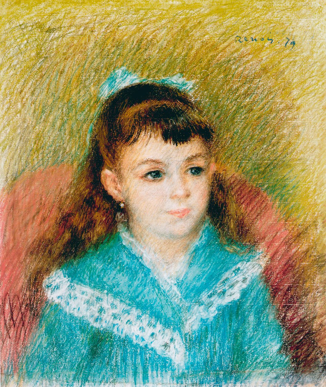 Porträtt av en ung flicka Elisabeth Maître, 1879 av Pierre Auguste Renoir