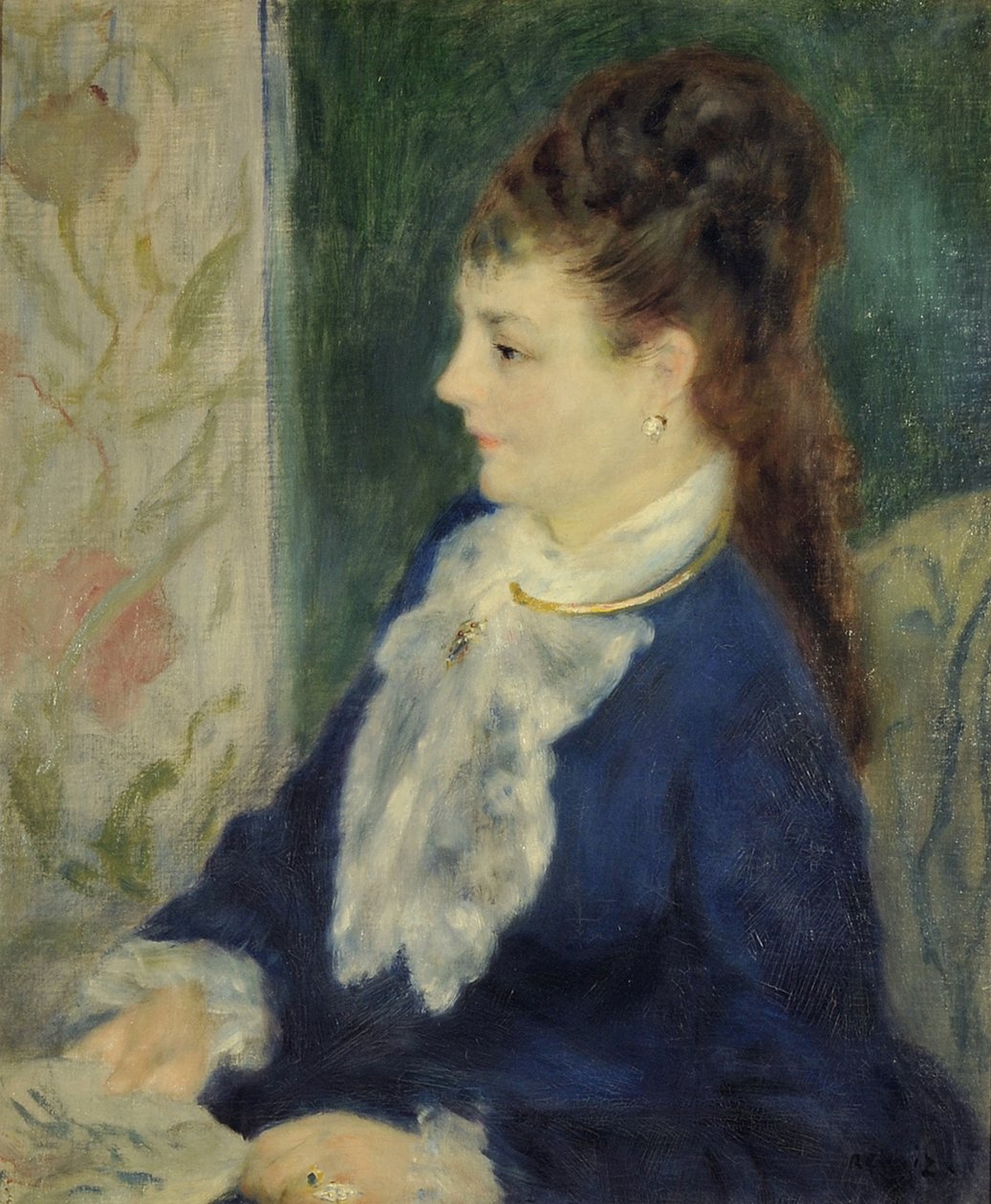 Porträtt av madame X, 1875 av Pierre Auguste Renoir