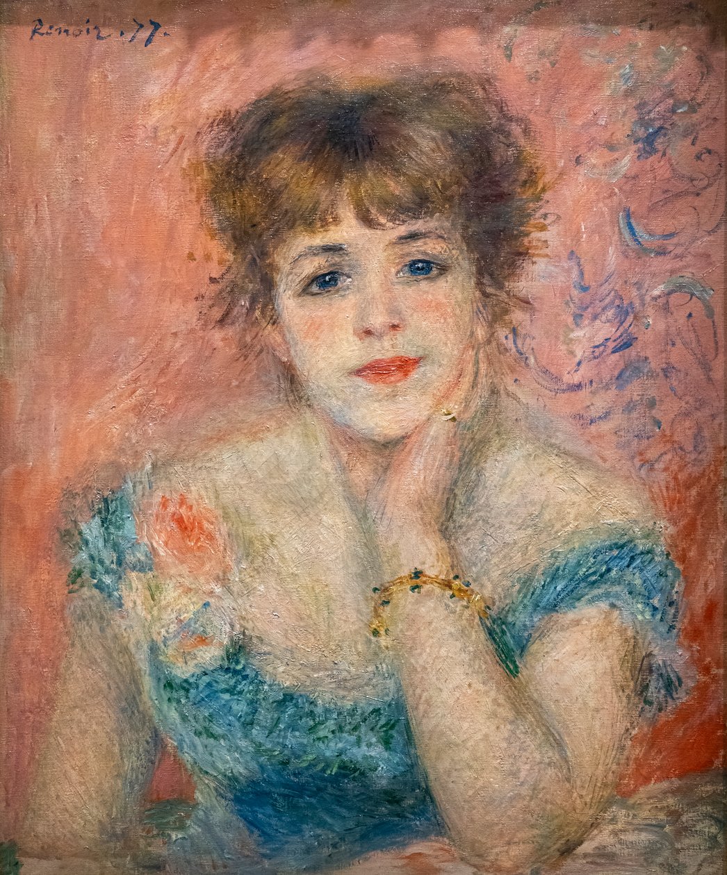 Porträtt av skådespelerskan Jeanne Samary av Pierre Auguste Renoir