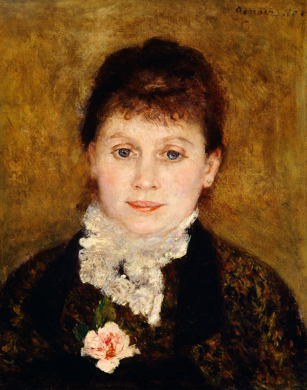 Porträtt av kvinna av Pierre-Auguste Renoir (1841-1919) av Pierre Auguste Renoir