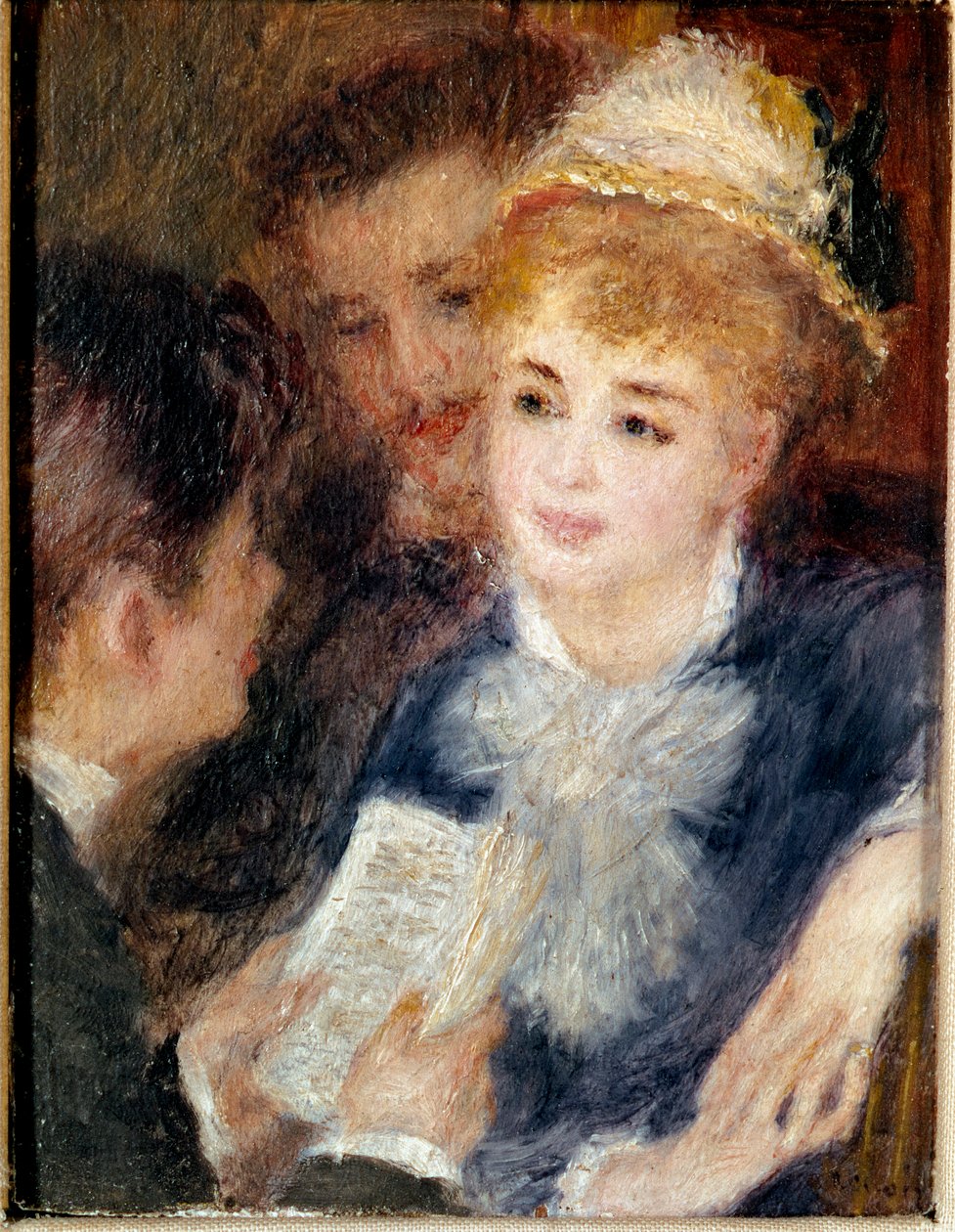 Läser rollen. Målning av Pierre Auguste Renoir (Pierre-Auguste av Pierre Auguste Renoir