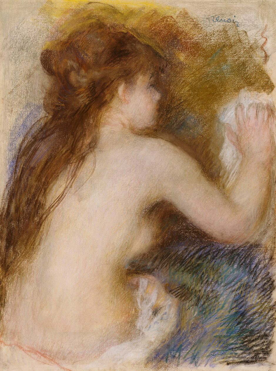 Bakifrån av en naken kvinna, ca 1879 av Pierre Auguste Renoir
