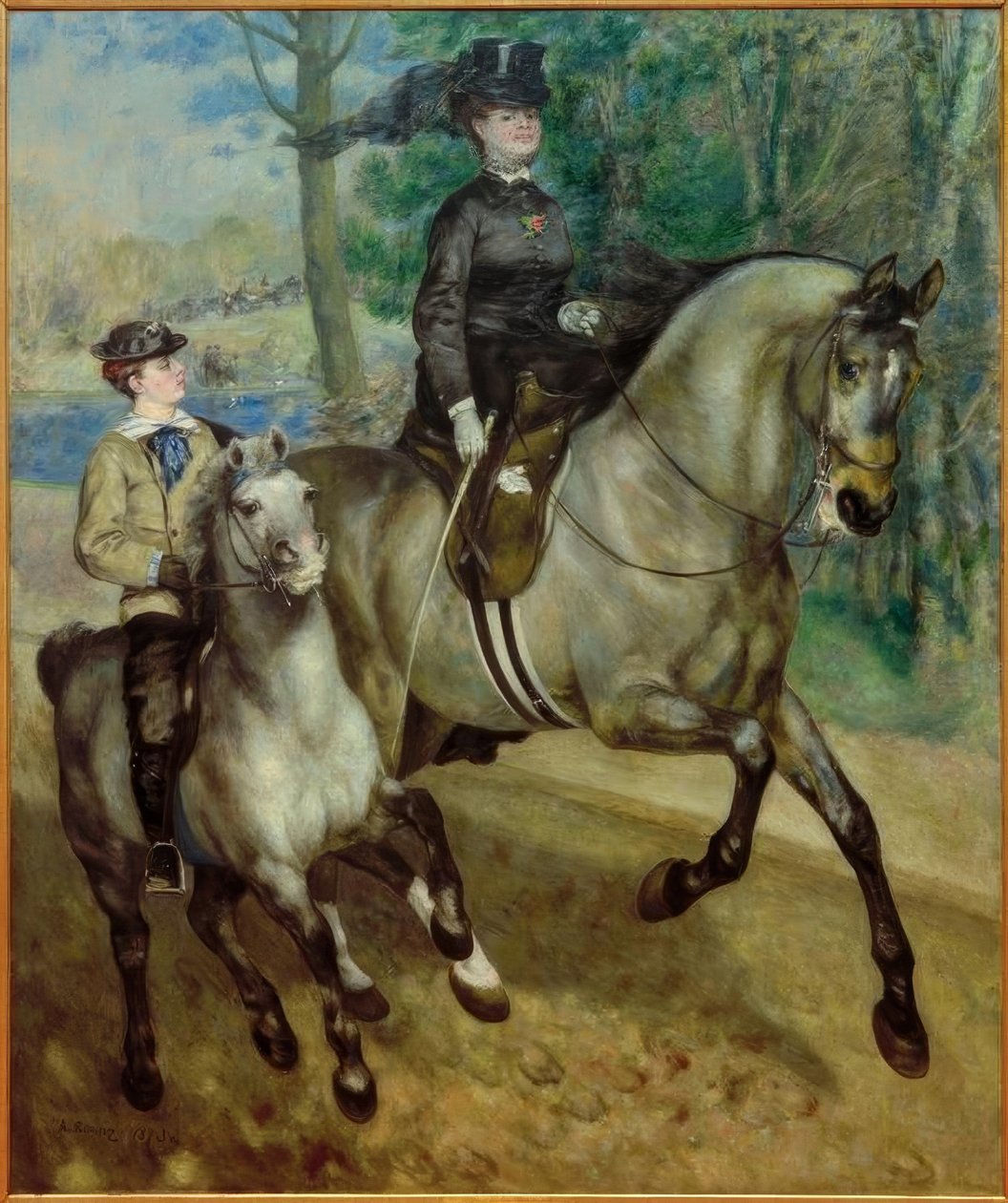 Ryttare i Bois de Boulogne av Pierre Auguste Renoir