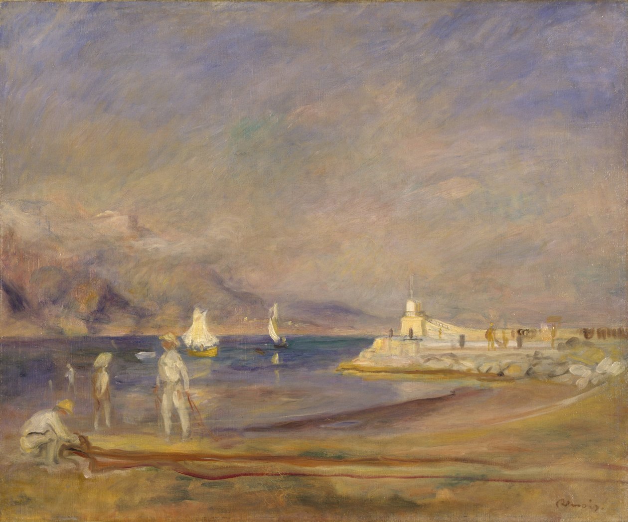 St Tropez, 1898-1900 av Pierre Auguste Renoir