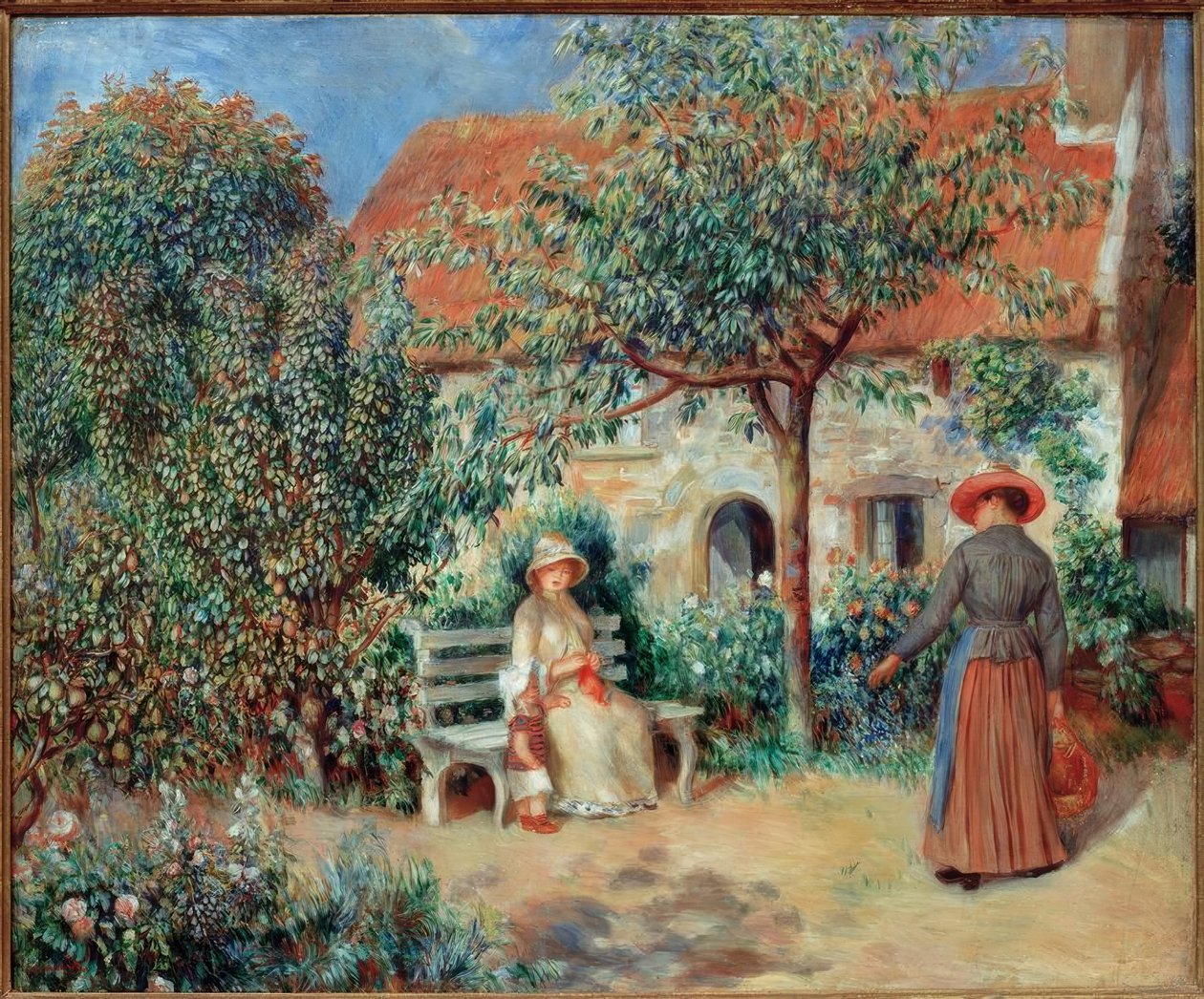 Trädgårdsscen i Bretagne av Pierre Auguste Renoir