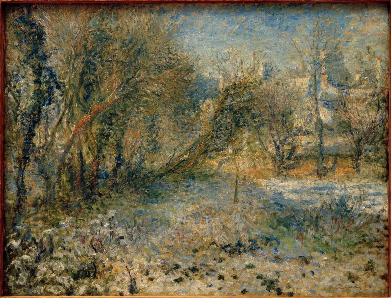 Snölandskap av Pierre Auguste Renoir