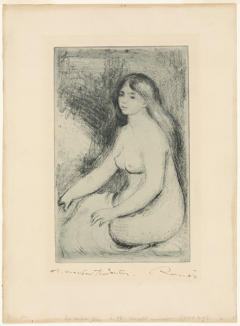 Sittande badare av Pierre Auguste Renoir