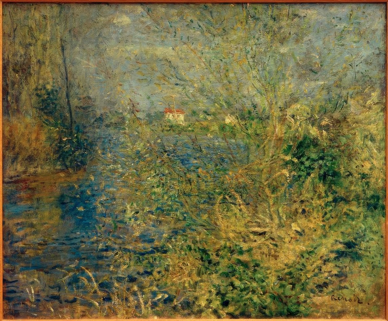 Seine landskap vid Argenteuil av Pierre Auguste Renoir