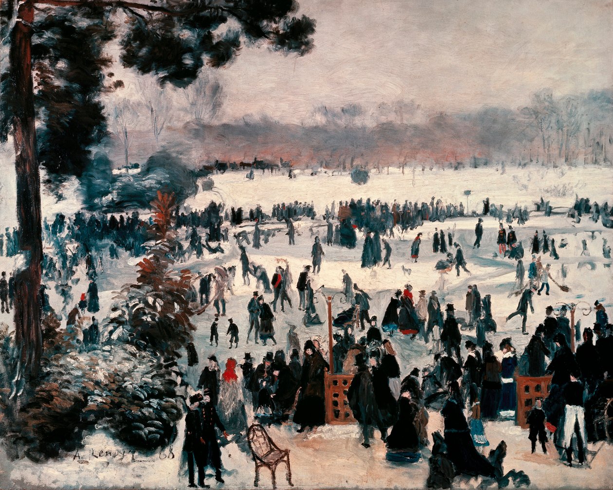 “Skejtare på Bois de Boulogne i Paris” av Pierre Auguste Renoir