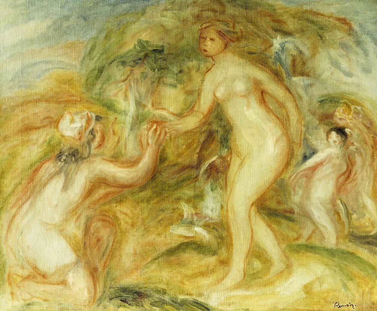 Skiss av domen i Paris; Skiss över domen i Paris, 1913 av Pierre Auguste Renoir