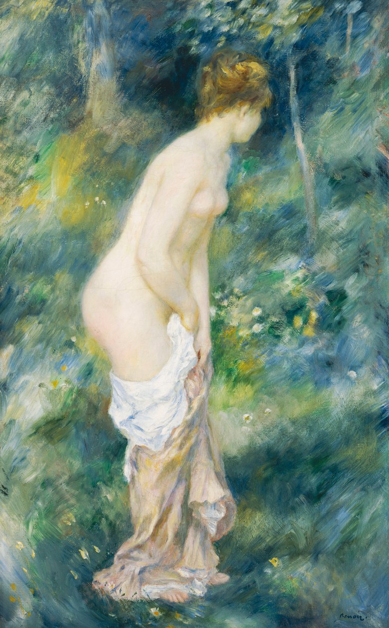 Stående badare, 1887 av Pierre Auguste Renoir