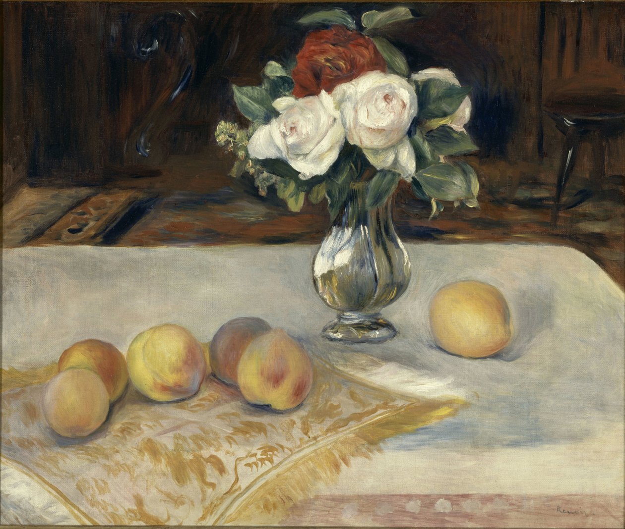 Fortfarande liv. av Pierre Auguste Renoir