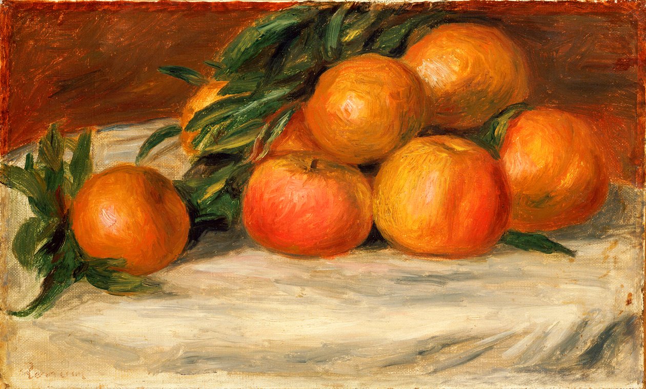 Stilleben med äpplen och apelsiner, c.1901 av Pierre Auguste Renoir