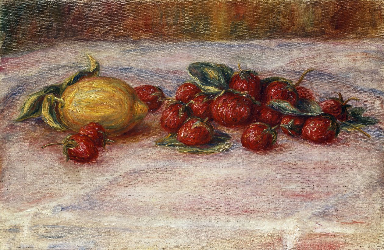 Jordgubbar och citroner av Pierre Auguste Renoir