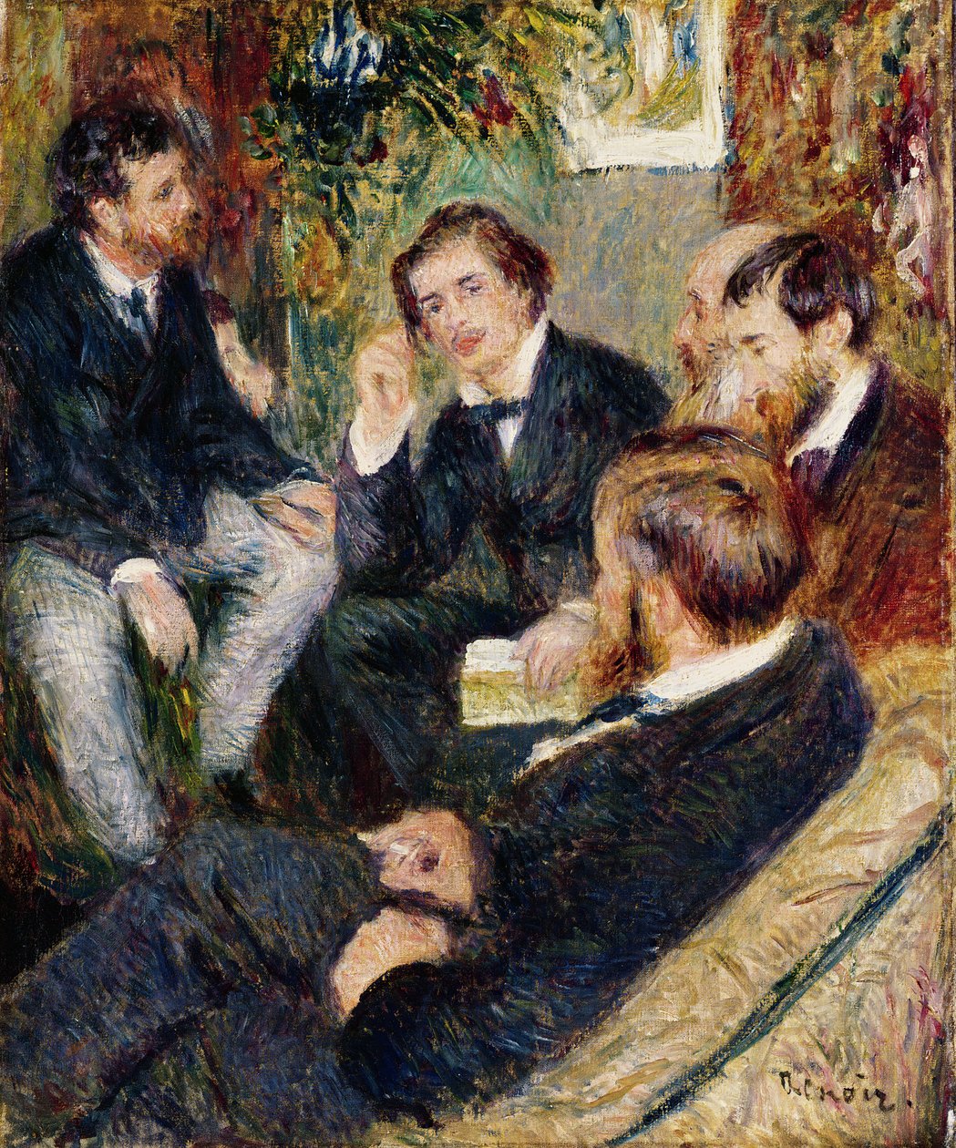 Konstnärens ateljé, Rue Saint-Georges, 1876 av Pierre Auguste Renoir
