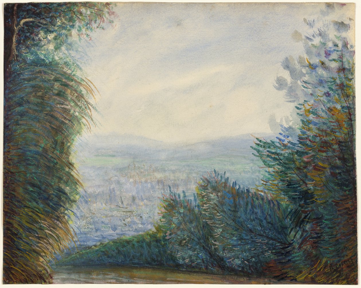 Auversdalen vid floden Oise av Pierre Auguste Renoir