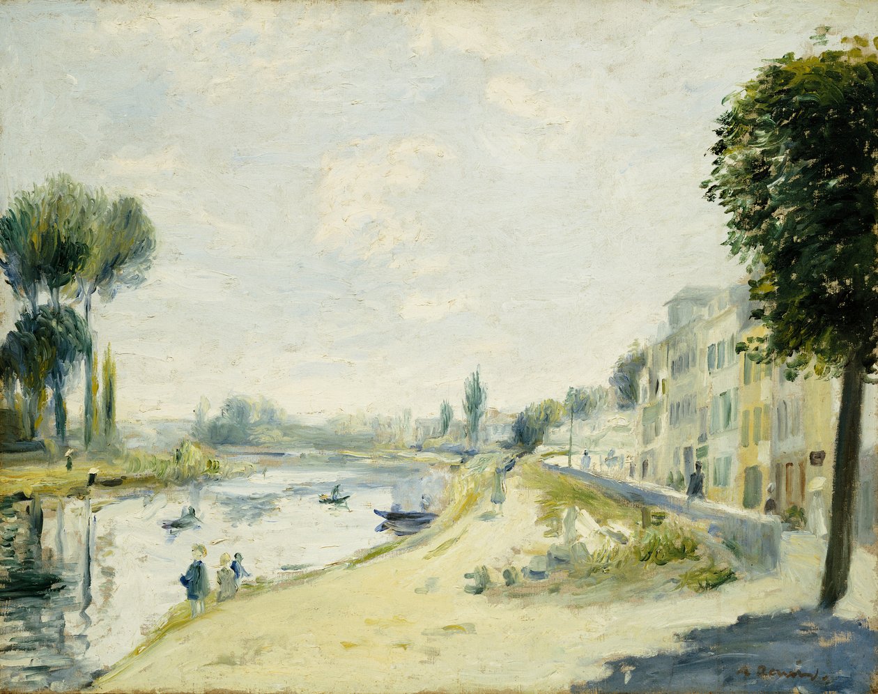 Seines stränder vid Bougival, c.1875 av Pierre Auguste Renoir