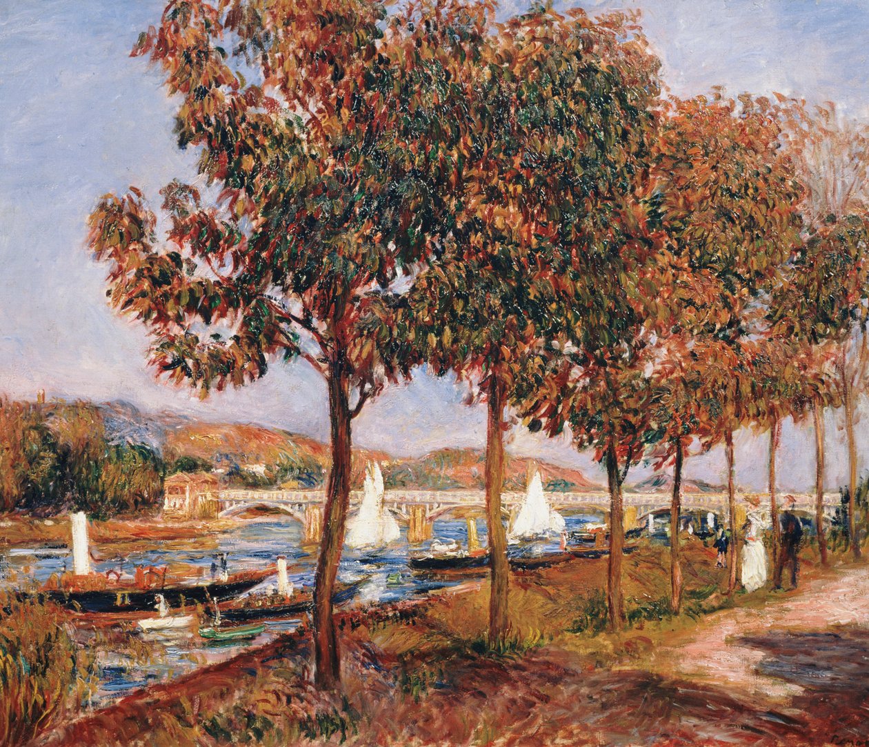 Bron vid Argenteuil av Pierre Auguste Renoir