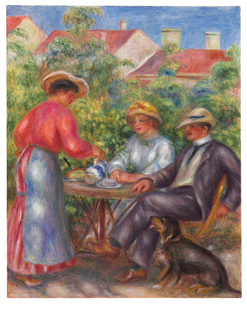 The Cup of Tea, or The Garden, c.1906-07 av Pierre Auguste Renoir