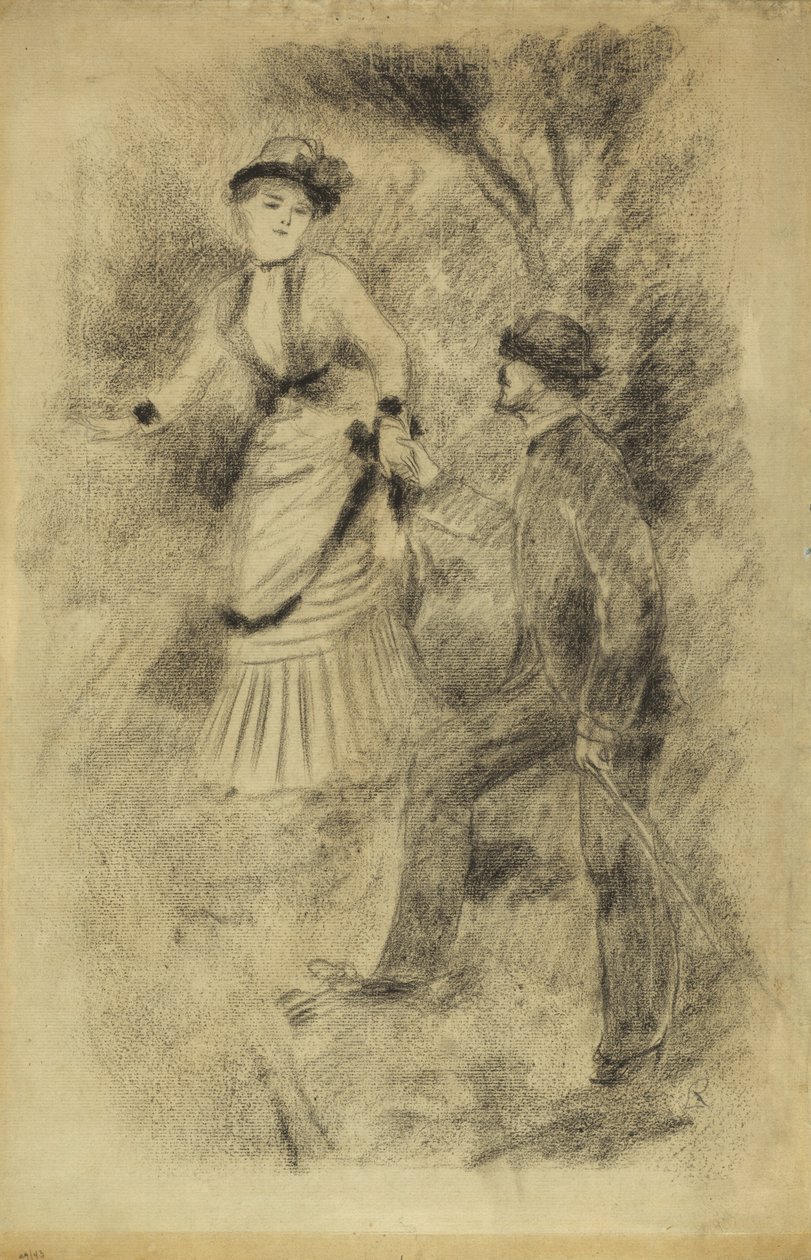Nedstigningen från toppmötet: Jean Martin Steadies Hélène, bankirens dotter, 1881 av Pierre Auguste Renoir