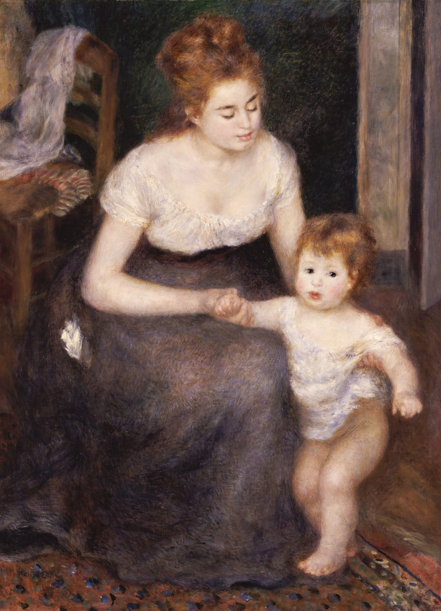 Det första steget, 1876 av Pierre Auguste Renoir