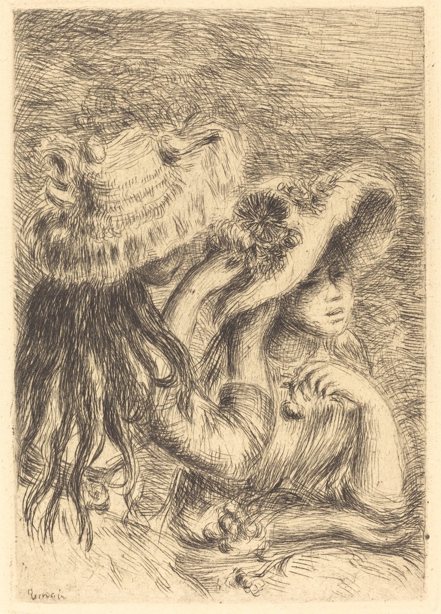 Hattnålen Hattnålen, 1894. av Pierre Auguste Renoir