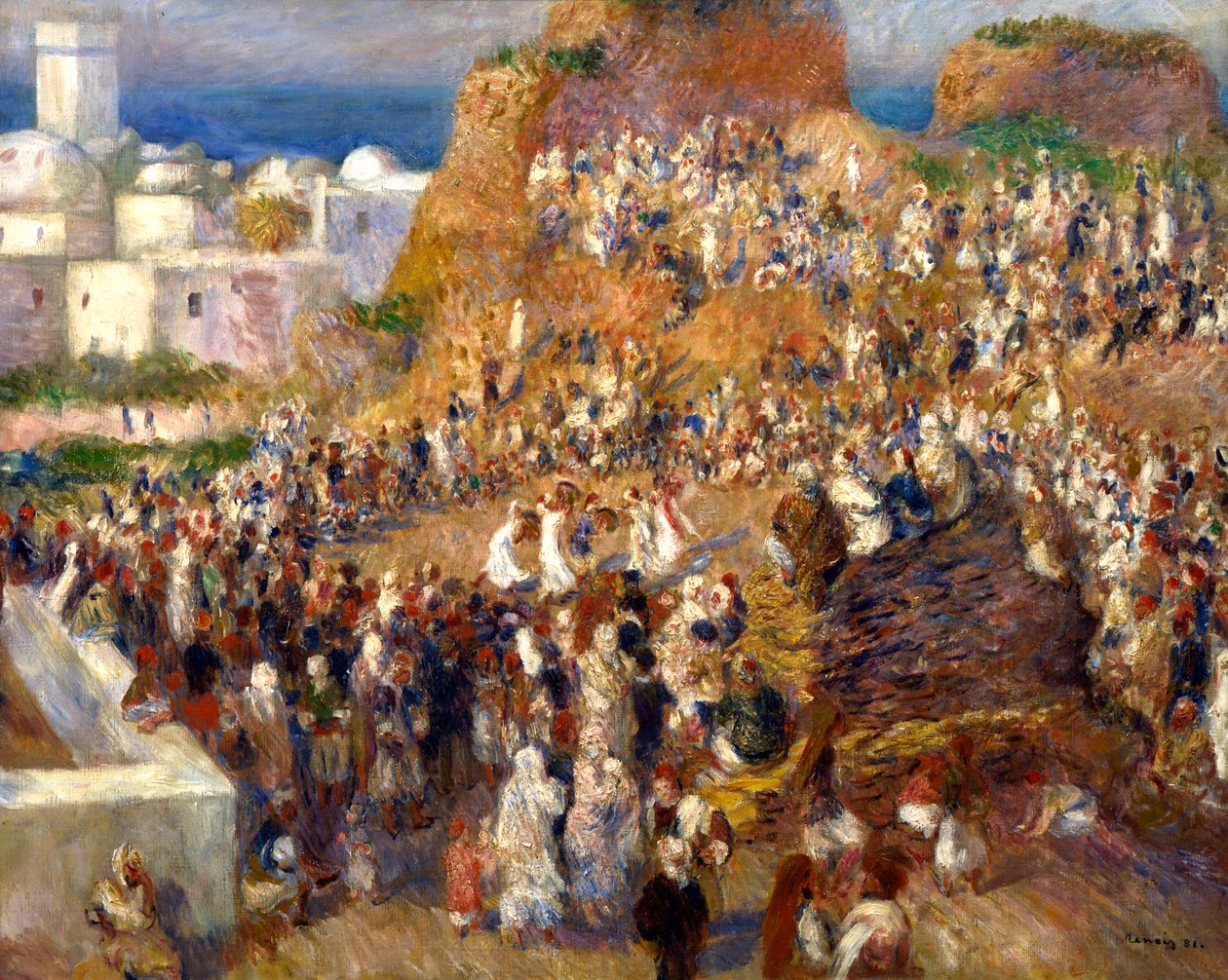 Moskén, eller arabisk festival, 1881 av Pierre Auguste Renoir