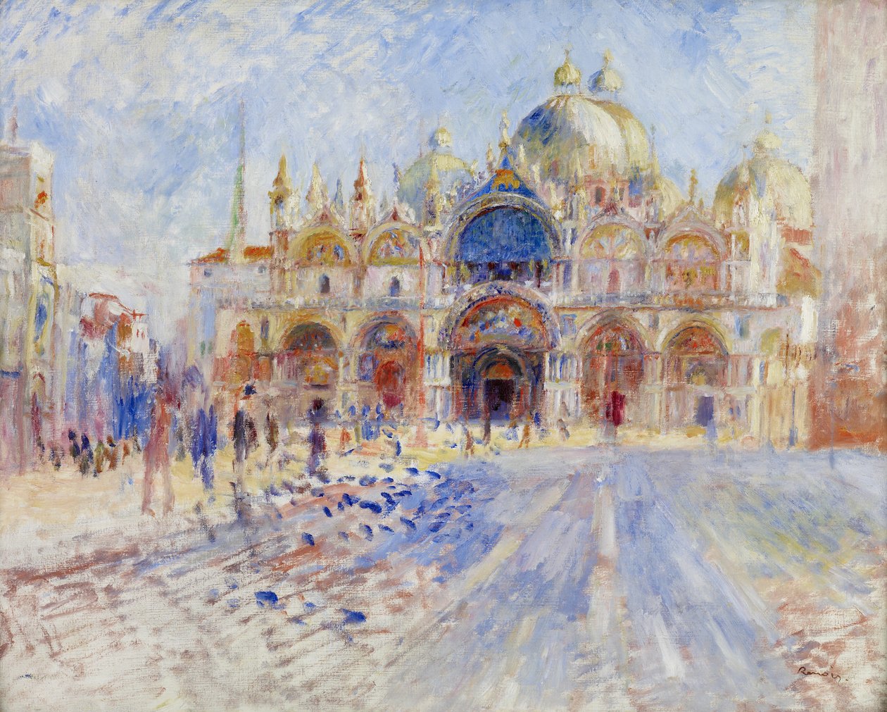 Piazza San Marco, Venedig av Pierre Auguste Renoir