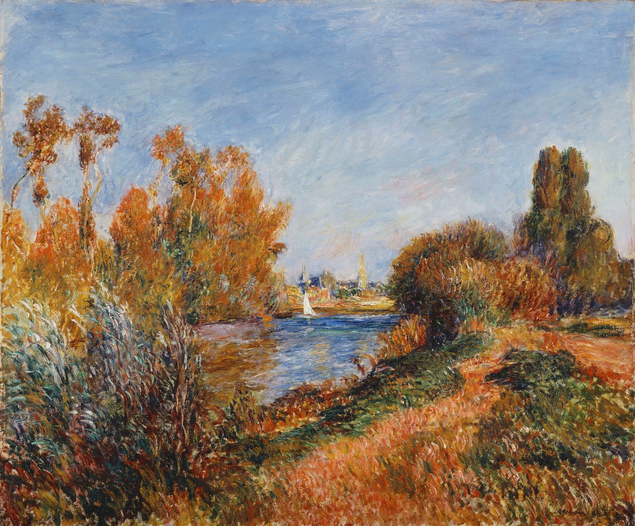 Seinen vid Argenteuil; Seinen i Argenteuil, 1888 av Pierre Auguste Renoir