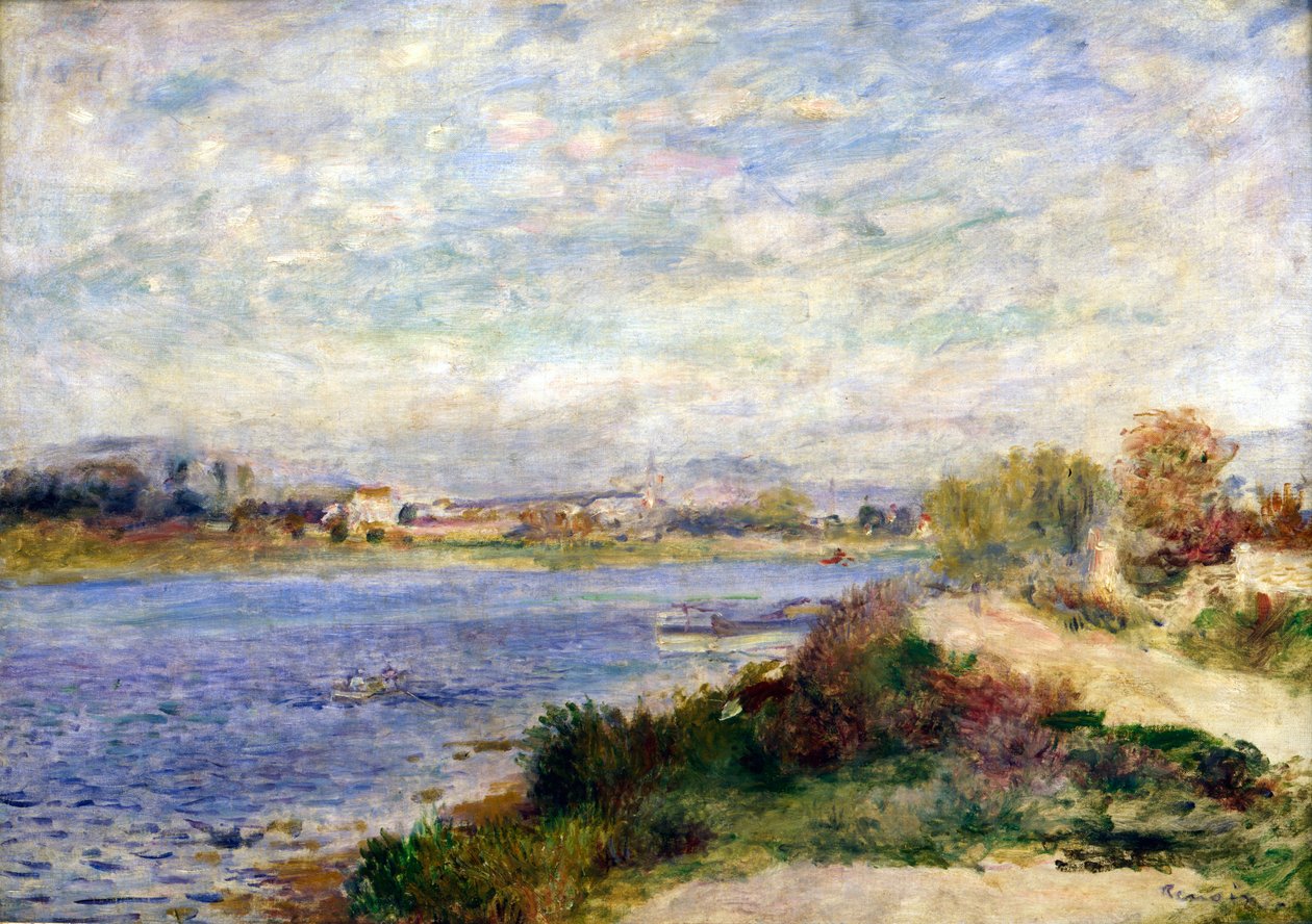Seinen vid Argenteuil, c1883 av Pierre Auguste Renoir
