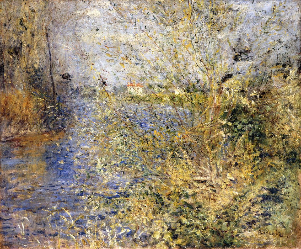 Seinen av Argenteuil; Seinen vid Argenteuil, ca 1875 av Pierre Auguste Renoir