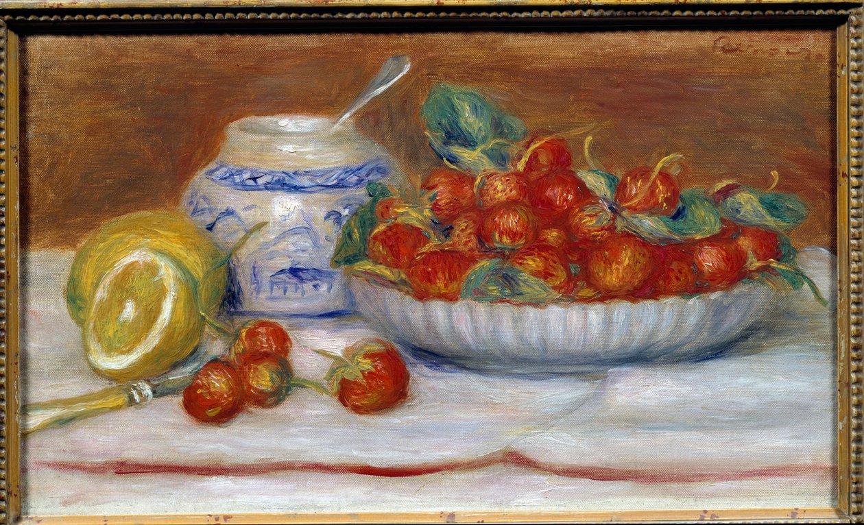 Jordgubbsmålningen av Pierre Auguste Renoir (1841-1919) av Pierre Auguste Renoir