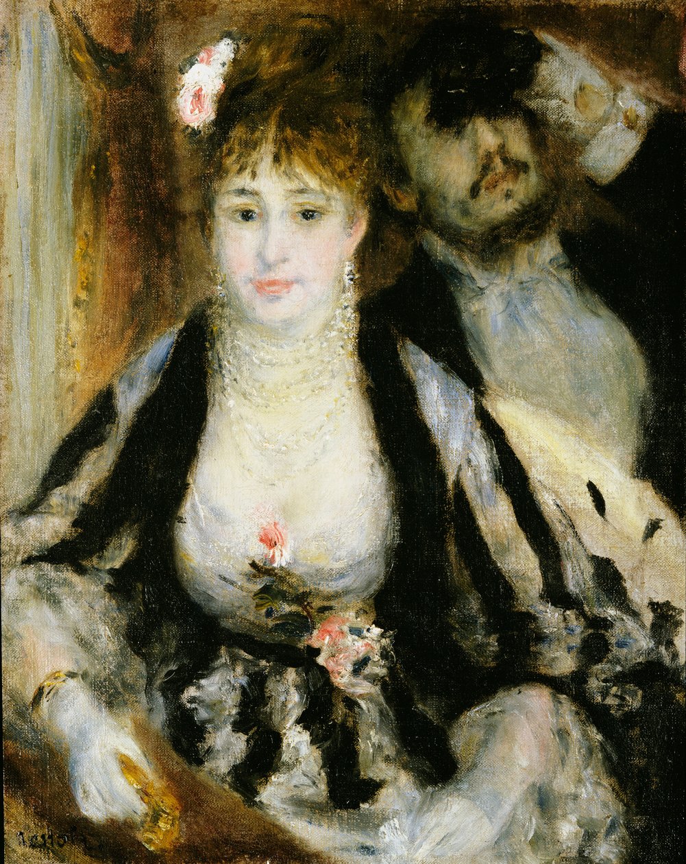 Teaterboxen, 1874 av Pierre Auguste Renoir