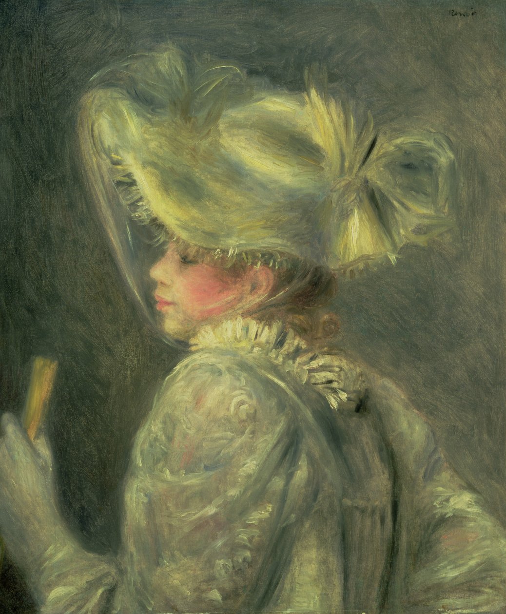 Den vita hatten av Pierre Auguste Renoir