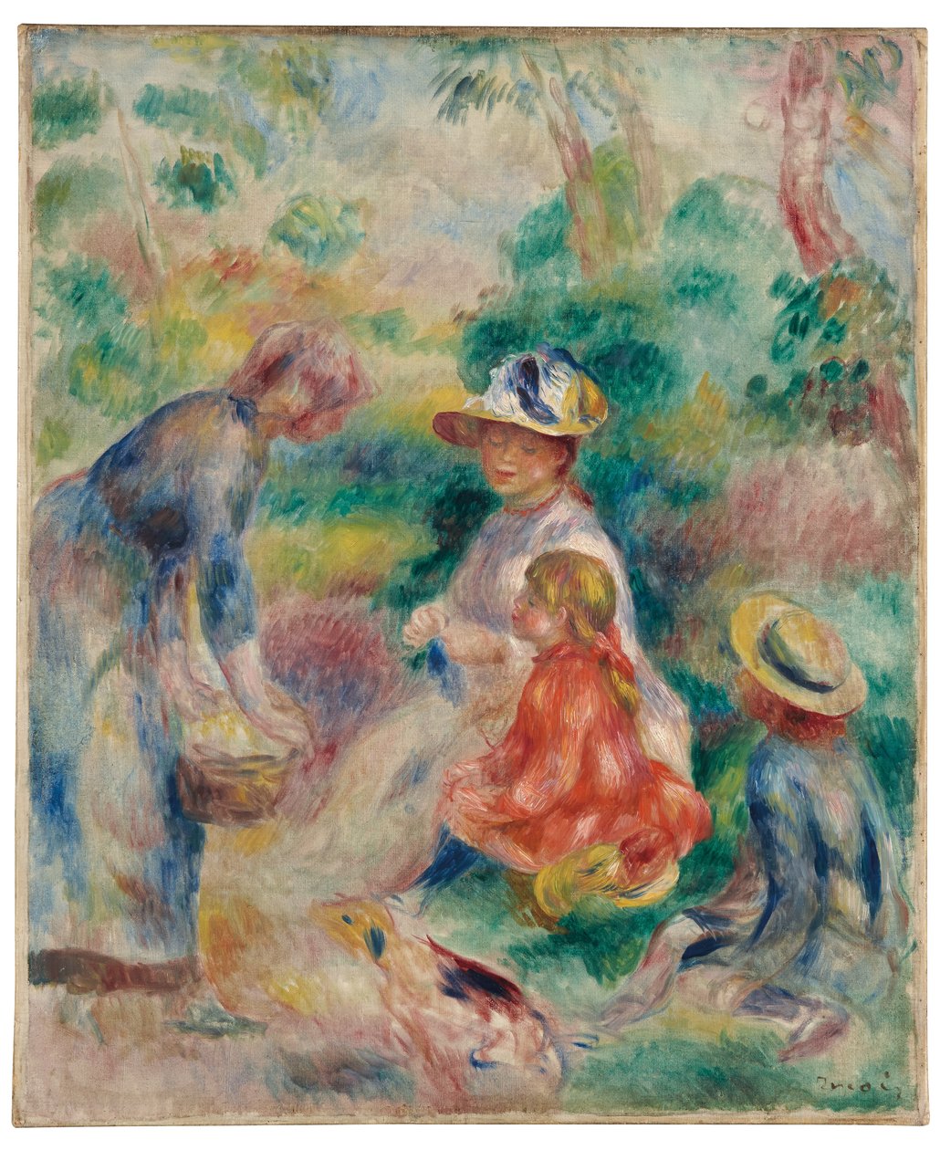 Äppelförsäljaren, 1890 av Pierre Auguste Renoir