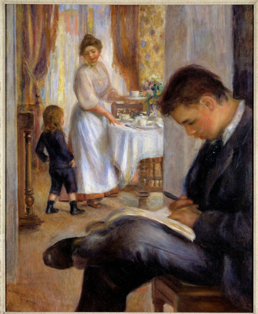 Frukosten i Berneval Målning av Pierre Auguste Renoir (1841-1919) 1898 Privat samling av Pierre Auguste Renoir