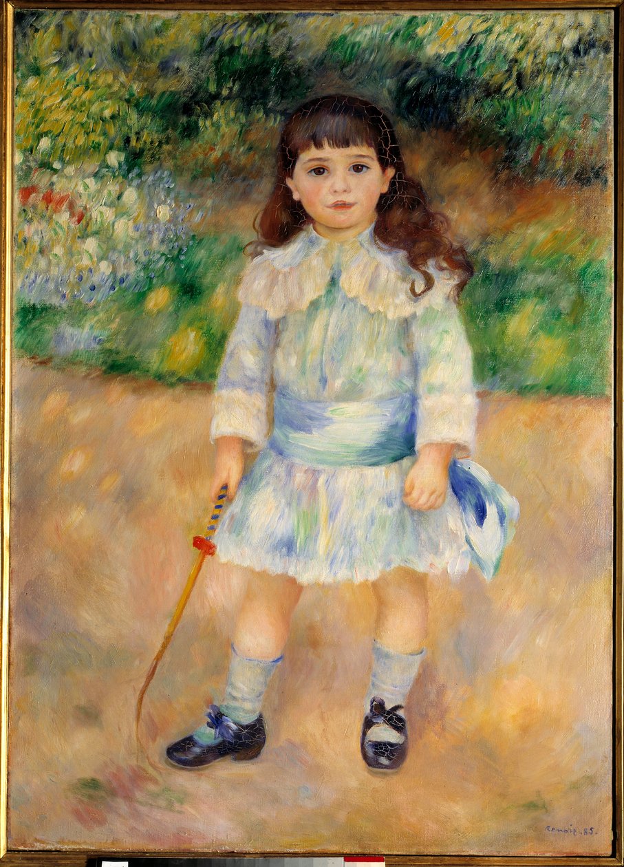 Barnet med piskan Målning av Pierre Auguste Renoir (1841-1919) av Pierre Auguste Renoir