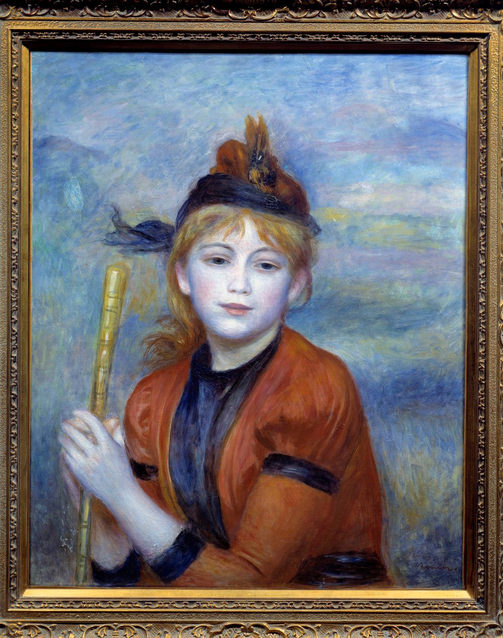 Vandraren. Målning av Pierre Auguste Renoir (1841-1919) av Pierre Auguste Renoir