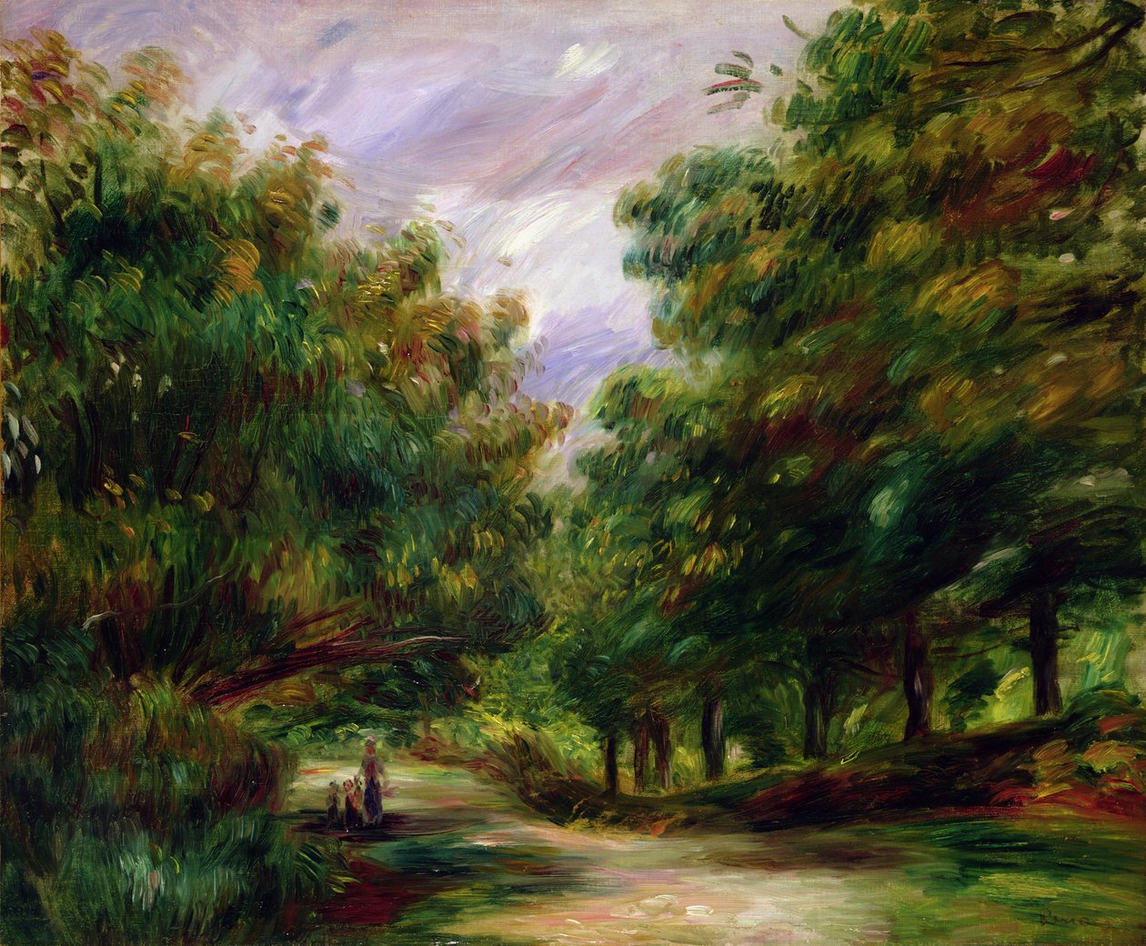 Vägen nära Cagnes, 1905 av Pierre Auguste Renoir