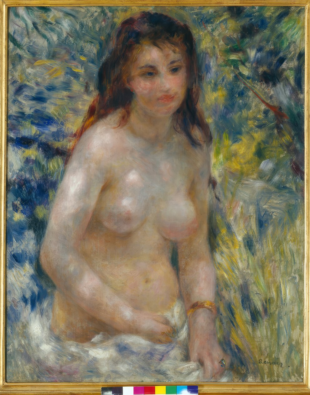 Kvinnans överkropp i solen av Pierre Auguste Renoir