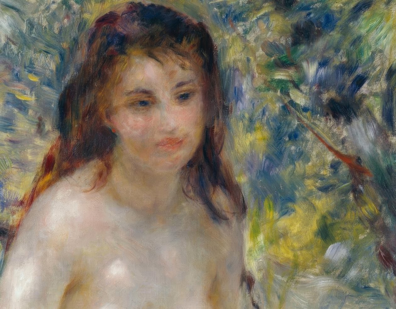 Kvinnans överkropp i solen av Pierre Auguste Renoir
