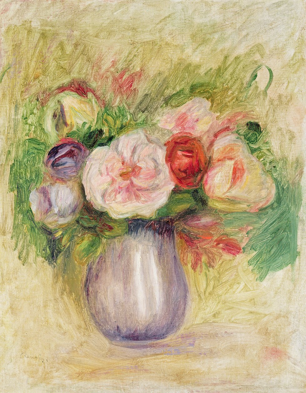 Vas med blommor av Pierre Auguste Renoir