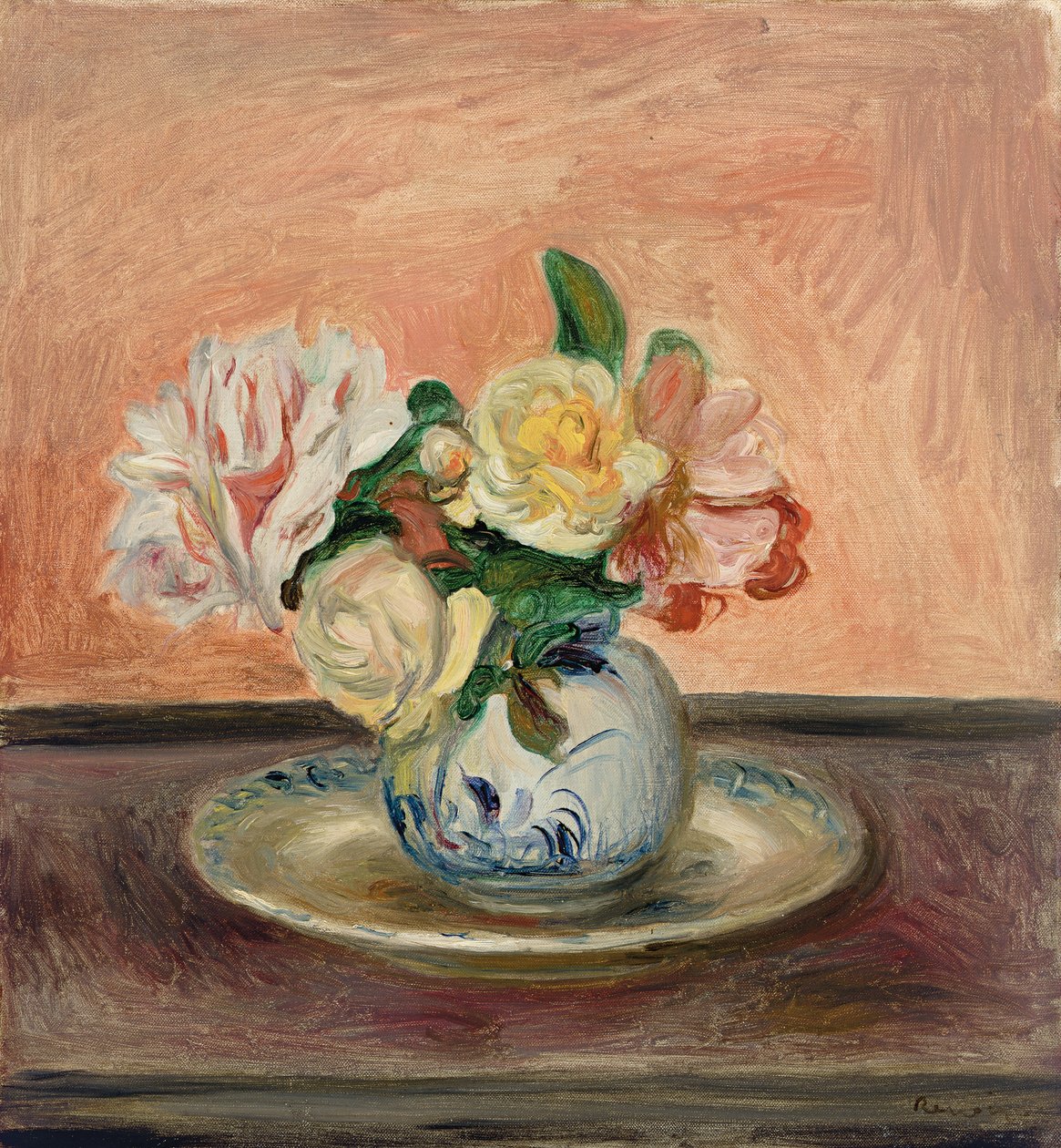 Vas med blommor, 1901 av Pierre Auguste Renoir