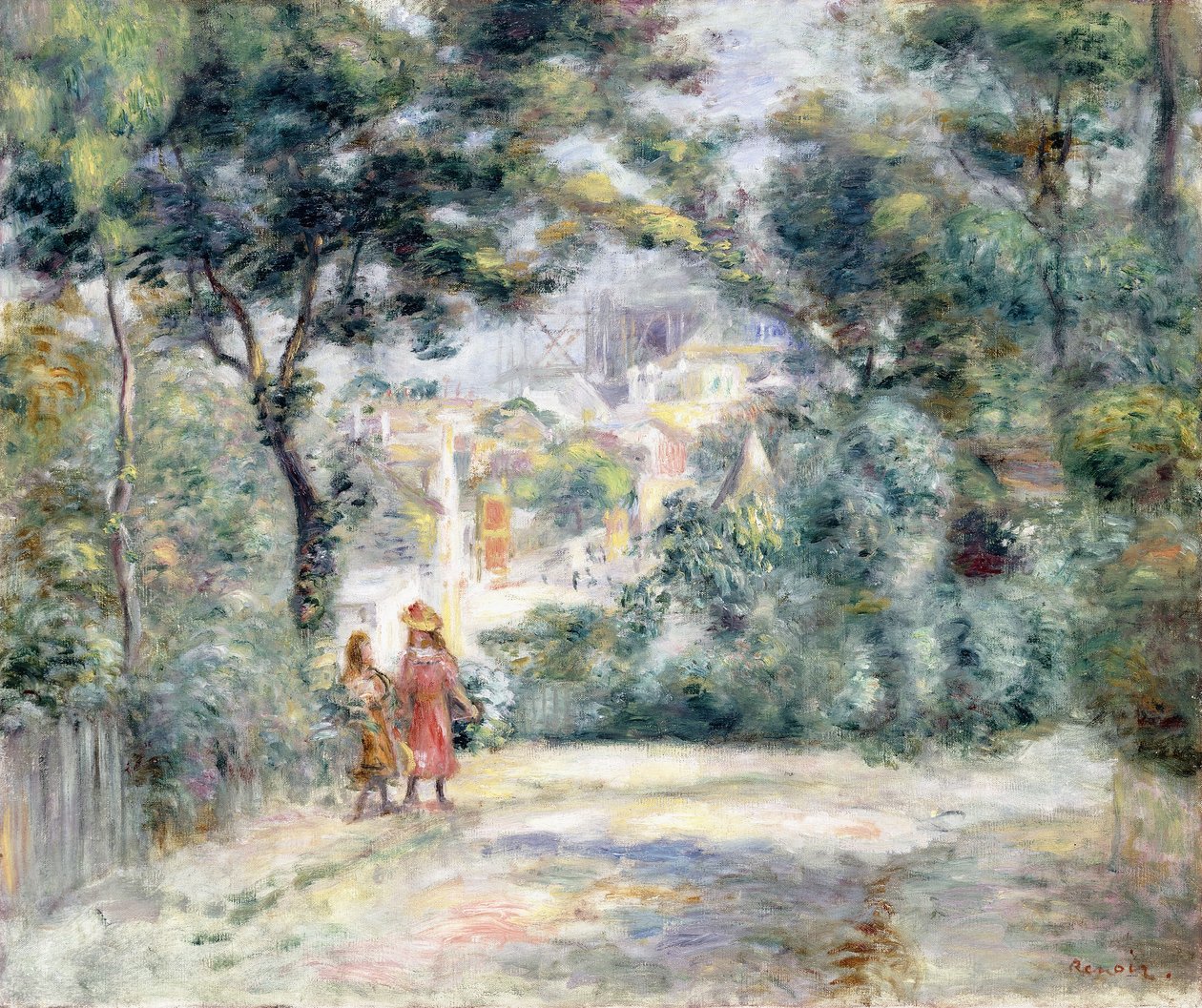 Utsikt över Sacre-Coeur, 1905 av Pierre Auguste Renoir