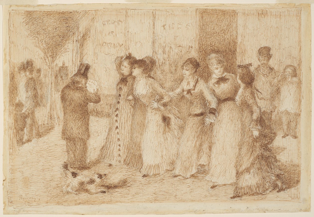 Arbetardöttrar på den yttre boulevarden (illustration till Emile Zolas "L